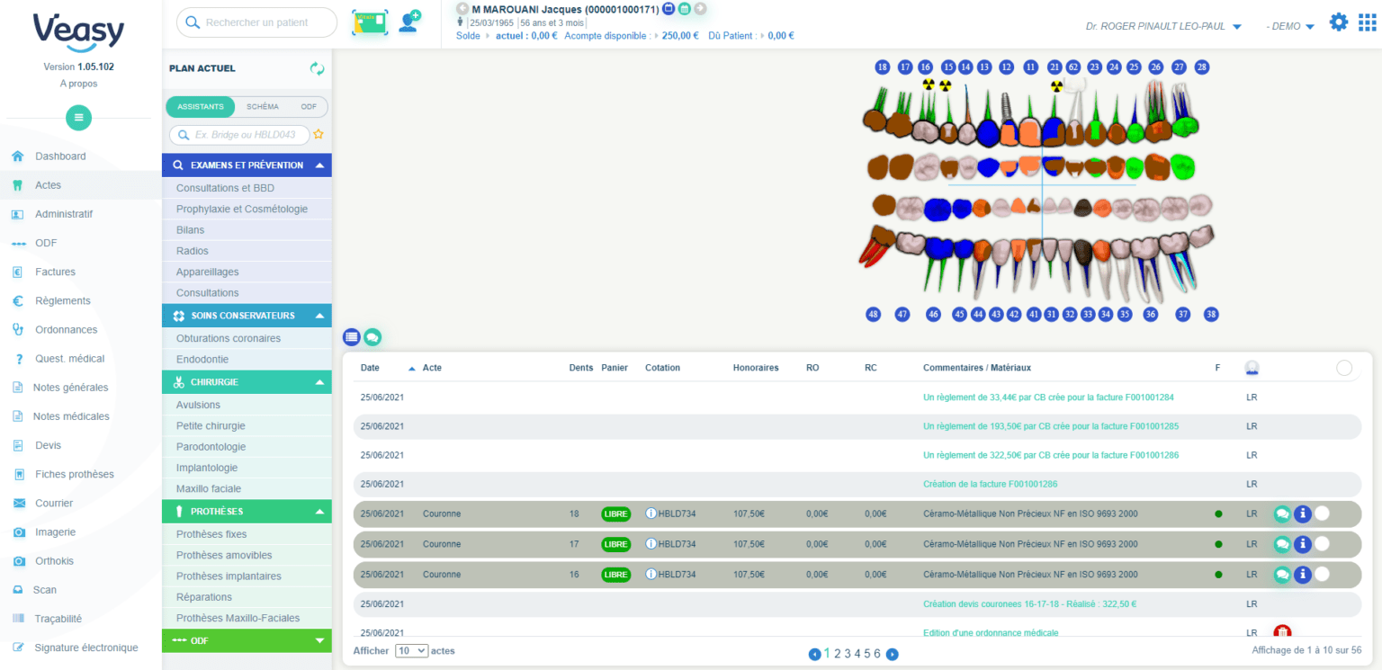 Logiciel dentaire pour cabinet dentaire - Veasy Solution